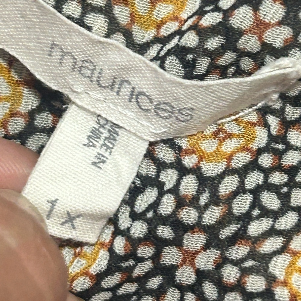 Maurices Multicolor Patchwork Blouse - image 5